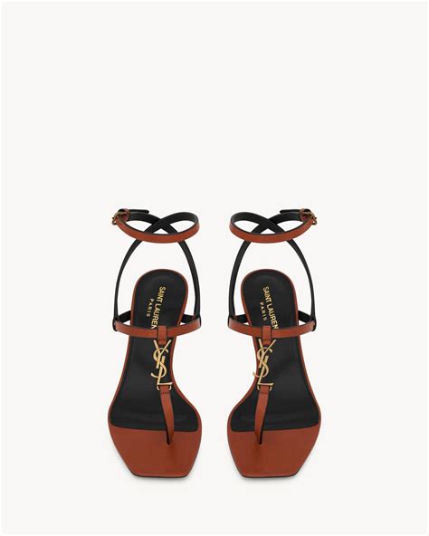 ysl mansour feather sandals|CASSANDRA sandals in smooth leather .